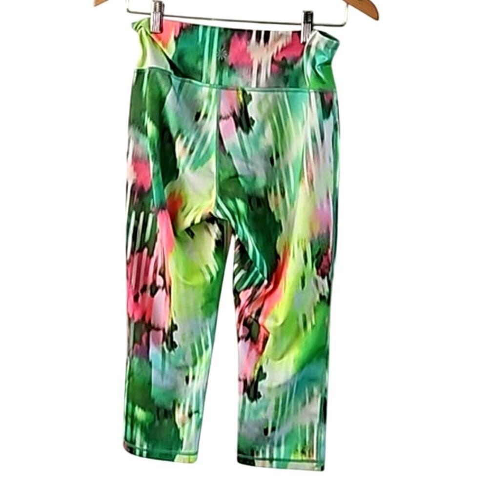 Athleta Bright Multi-Colored Active Capri Legging… - image 6